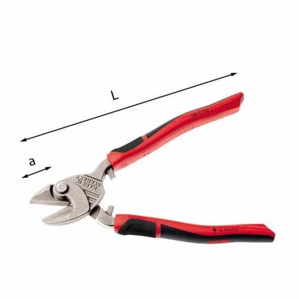 USAG U01890200 - Pince coupant à usage intensif avec pivot décalé
