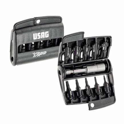 USAG U06600112 - Ensemble de fraises TORX® avec profil X-Grip spécial 1/4" (11 pcs.)