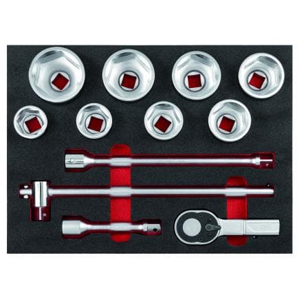 USAG U05190993 - Module en mousse bicolore assorti avec cliquet et rallonge (12 pièces)