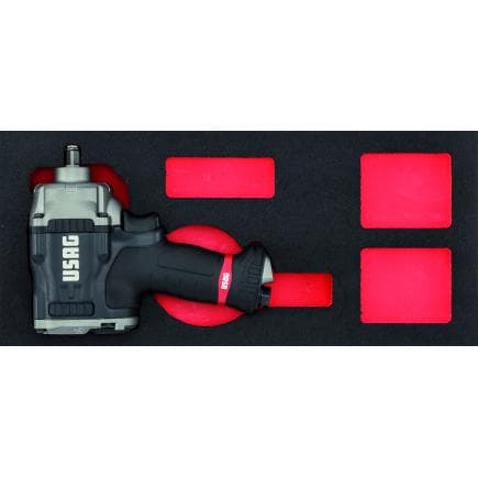 USAG U05191007 - Magnesium Impact Wrench 929 PC1 1/2" in bi-colour foam module