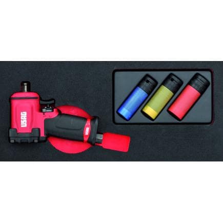 USAG U05191008 - Extra-compact Impact Wrench 942 PC3 1/2" in bi-colour foam module