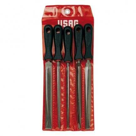 USAG U09900405 - Jeu de cinq limes pour fer et bois (990 M PA ÷ M PE)