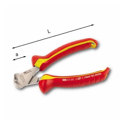 USAG U00860103 - PINCE COUPANTE ISOLÉE À TRANCHANT FRONTAL 1000 V