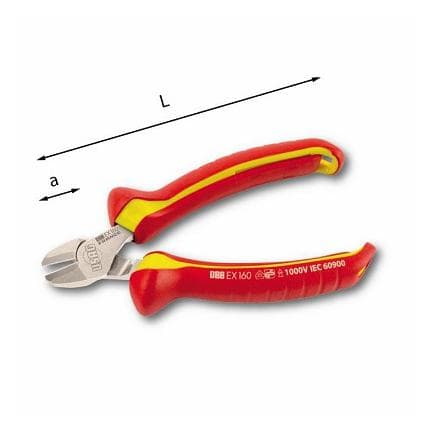 USAG U00880107 - PINCES COUPANTES ISOLÉES GRAND EFFET À TRANCHANT DIAGONAL 1000 V