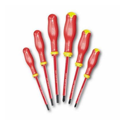 USAG U00910103 - JEU DE 6 TOURNEVIS POUR VIS À FENTE ET VIS CRUCIFORMES PHILLIPS® 1000 V