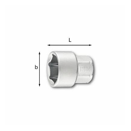 USAG U02350710 - CLÉS À DOUILLES RACCOURCIES 6 PANS