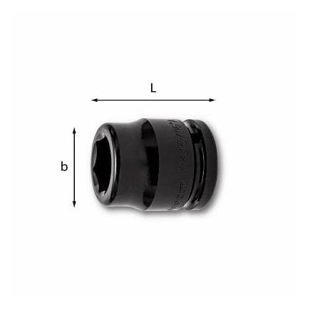 USAG U02351250 - CLÉS À DOUILLES MACHINE EN POUCES 6 PANS