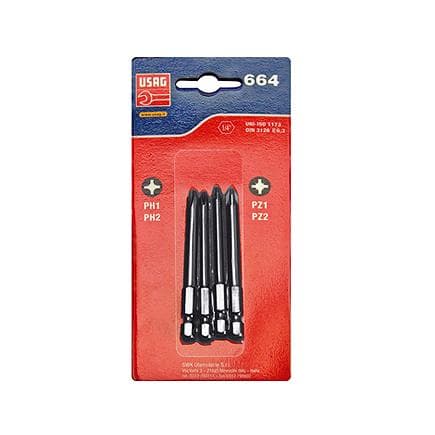 USAG U06640110 - Assortiment d'embouts en plaquette thermoformée (4 pièces)