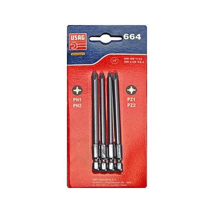 USAG U06640210 - Assortiment d'embouts en plaquette thermoformée (4 pièces)