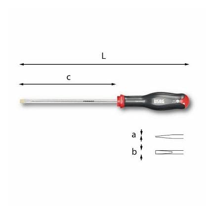 USAG U03240401 - TOURNEVIS POUR VIS À FENTE