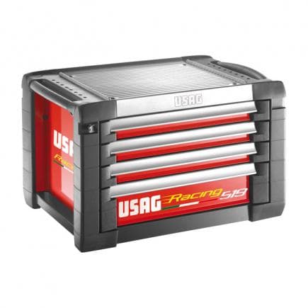 USAG U05190410 - Cassettiera Racing portautensili per officina - 4 cassetti (vuota)