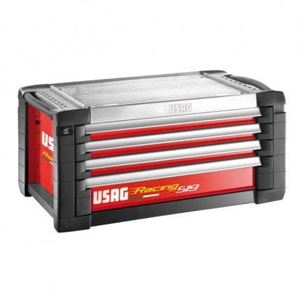 USAG U05190411 - Cassettiera Racing portautensili per officina - 4 cassetti (vuota)