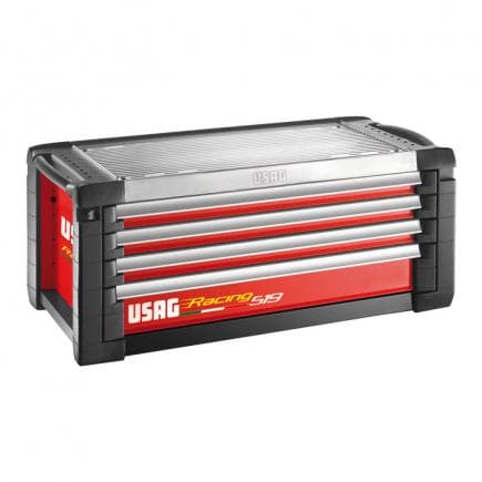 USAG U05190412 - Cassettiera Racing portautensili per officina - 4 cassetti (vuota)