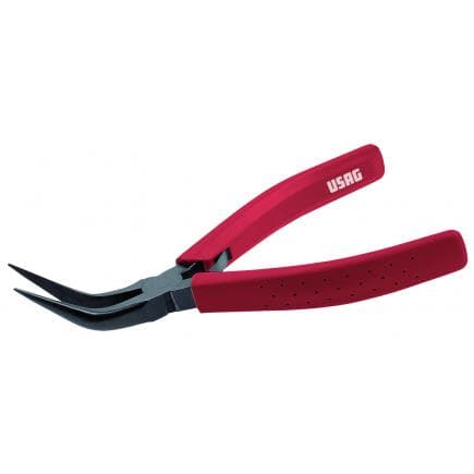 USAG U00170006 - Pince à becs demi-ronds extra longs et coudés à 40°
