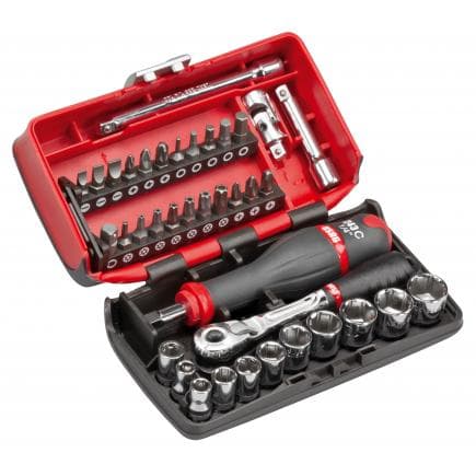USAG U06090030 - Assortiment en coffret bi-matière de douilles 6 pans et embouts de vissage (38 pièces)