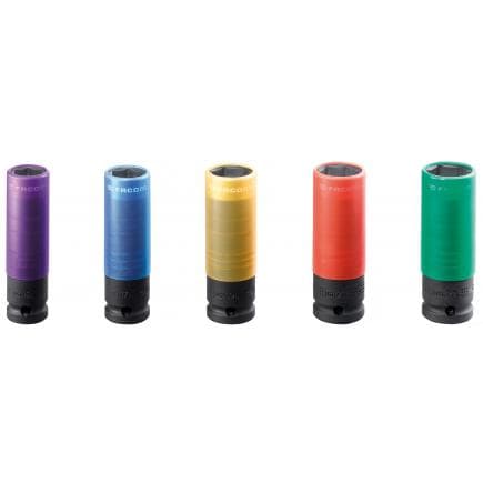 USAG - Clés à douilles impact pour jantes alliage avec protection PTFE