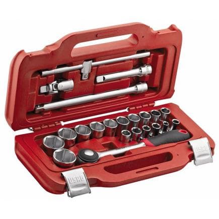 USAG U06010003 - Assortiment en coffret modulaire de douilles 6 pans (22 pièces)