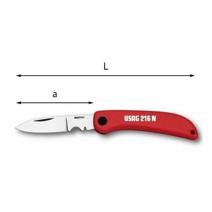 USAG U02160001 - Couteau d'électricien