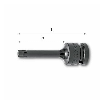 USAG U02330611 - Clé à douille Impact 1/2'' pour vis TORX®