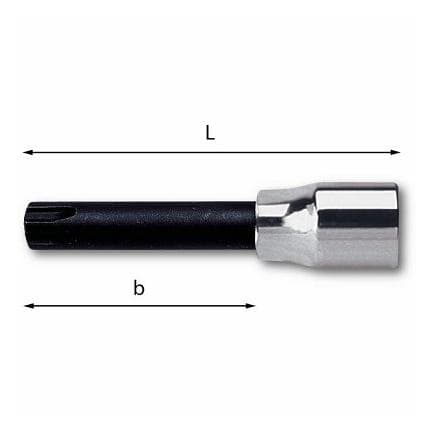 USAG U02332005 - Clé à douille 1/2'' pour vis à 6 cannelures (RIBE)