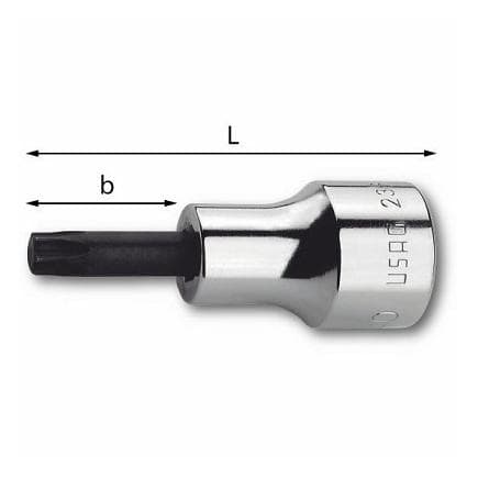 USAG U02331110 - Clé à douille 3/8'' pour vis TORX®