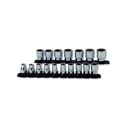USAG U02350194 - Jeu de 17 clés à douille 3/8'' six pans