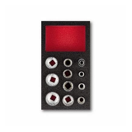 USAG U05190971 - Jeu de clés à douilles 12 pans (11 pièces)