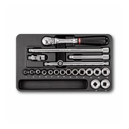 USAG U05190757 - Jeu de cliquet, douilles 6 pans et embouts (20 pièces)