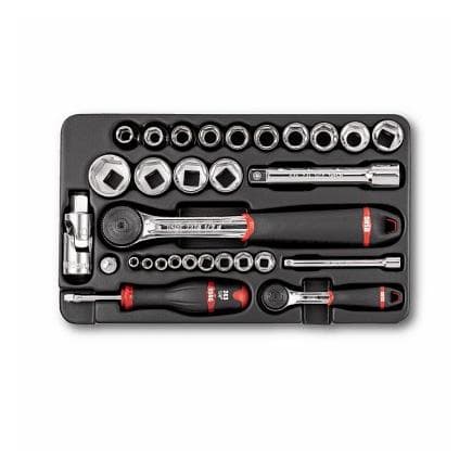 USAG U05190803 - Jeu de cliquet, douilles 6 pans et embouts (30 pièces)