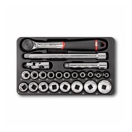 USAG U05190794 - Jeu de cliquet, douilles 6 pans et embouts (23 pièces)
