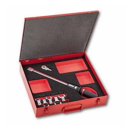 USAG U08112005 - ASSORTIMENT EN COFFRET DE TÔLE D'OUTILS DYNAMOMÉTRIQUES (7 PIÈCES)