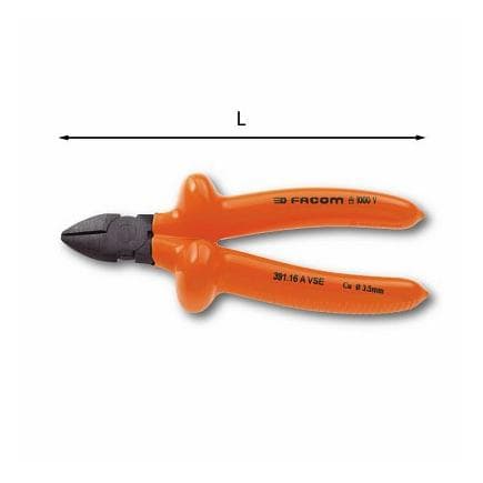 USAG U00870110 - PINCE COUPANTE À TRANCHANT DIAGONAL POUR CUIVRE 1000 V