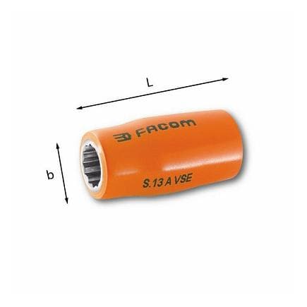 USAG U00980110 - CLÉS À DOUILLE 12 PANS 1000 V
