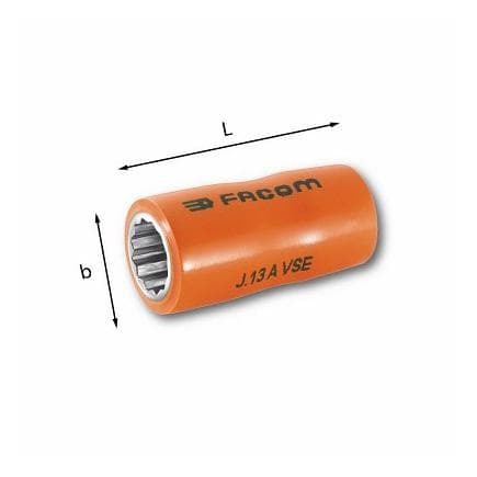 USAG U00980208 - CLÉS À DOUILLE 12 PANS 1000 V
