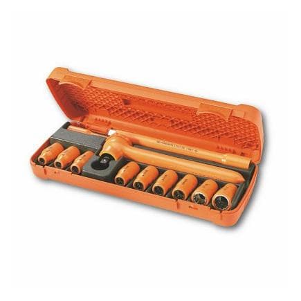 USAG U00980155 - ASSORTIMENT EN COFFRET DE DOUILLES 12 PANS 1000 V (12 PIÈCES)