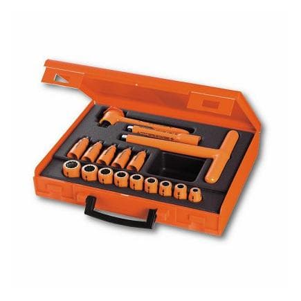 USAG U00980256 - ASSORTIMENT EN COFFRET DE DOUILLES 12 PANS 1000 V (17 PIÈCES)