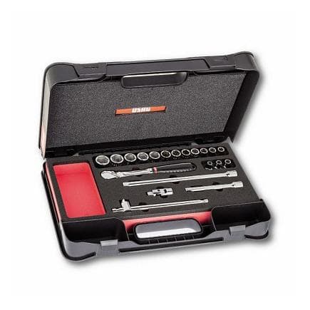 USAG U06080204 - ASSORTIMENT EN COFFRET ABS DE DOUILLES 6 PANS (20 PIÈCES)