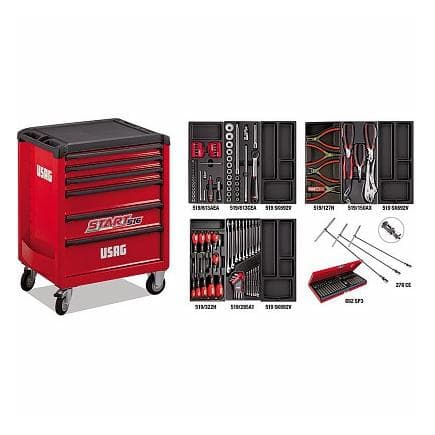 USAG U05168021 - START ROLLER CABINET WITH AUTOMOTIVE ASSORTMENT (151 PCS.)
