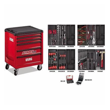 USAG U05168020 - START ROLLER CABINET WITH ASSORTMENT FOR MAINTENANCE (177 PCS.)