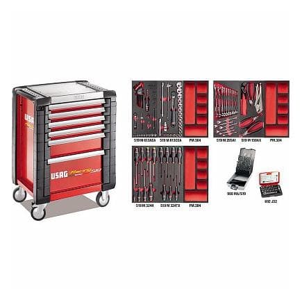 USAG U05198022 - RACING ROLLER CABINET WITH ASSORTMENT FOR MAINTENANCE (157 PCS.)