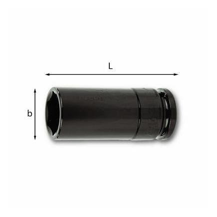 USAG U02350269 - Clés à douilles 3/4'' impact longues à paroi mince 6 pans