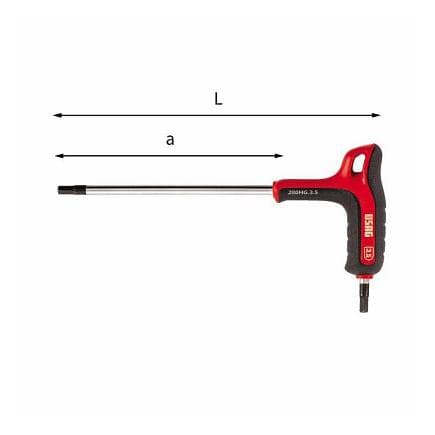 USAG U02801392 - Clé Allen 6 pans avec poignée bi-matière