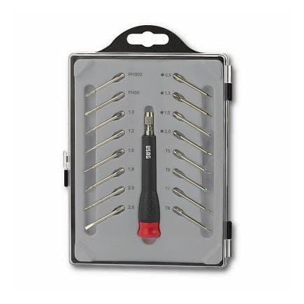 USAG U03410016 - Tournevis de précision avec 16 lames interchangeables