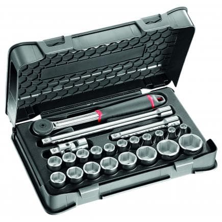 USAG U06060302 - Assortiment en coffret ABS de douilles 6 pans (23 pièces)