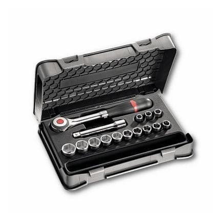 USAG U06040305 - Assortiment en coffret ABS de douilles 6 pans (15 pièces)