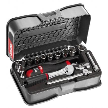 USAG U06060304 - Assortiment en coffret ABS de douilles 6 pans (23 pièces)