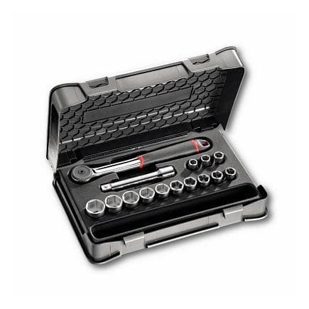 USAG U06040302 - Assortiment en coffret ABS de douilles 6 pans (15 pièces)