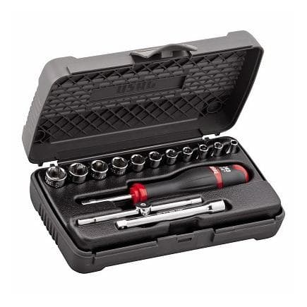 USAG U06040102 - Assortiment en coffret ABS de douilles 6 pans (14 pièces)