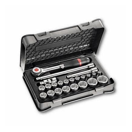 USAG U06060305 - Assortiment en coffret ABS de douilles 6 pans (23 pièces)