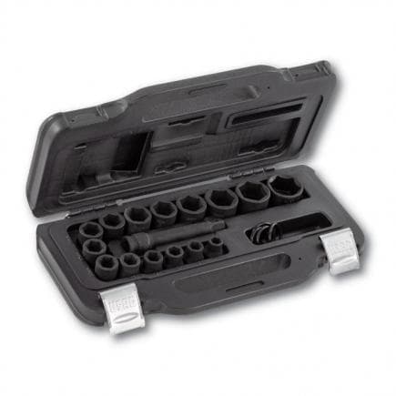USAG U02359285 - Assortiment de douilles impact 6 pans 1/2'' en coffret modulaire (16 pièces)